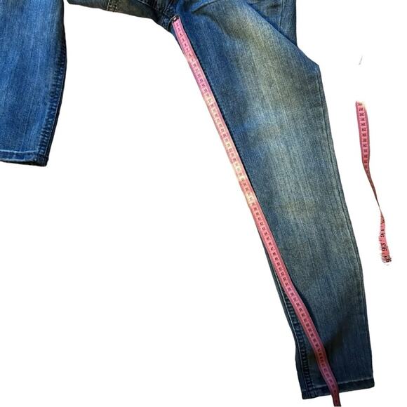 Bongo Women’s Embellishment Distressed Straight Leg Jeans Sz 11 - Picture 9 of 13